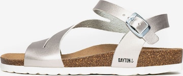 Bayton Strap sandal 'Jaeva' in Silver: front