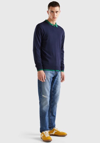 UNITED COLORS OF BENETTON Pullover in Blau