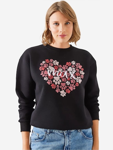 Bianco Lucci - Sweatshirt em preto: frente