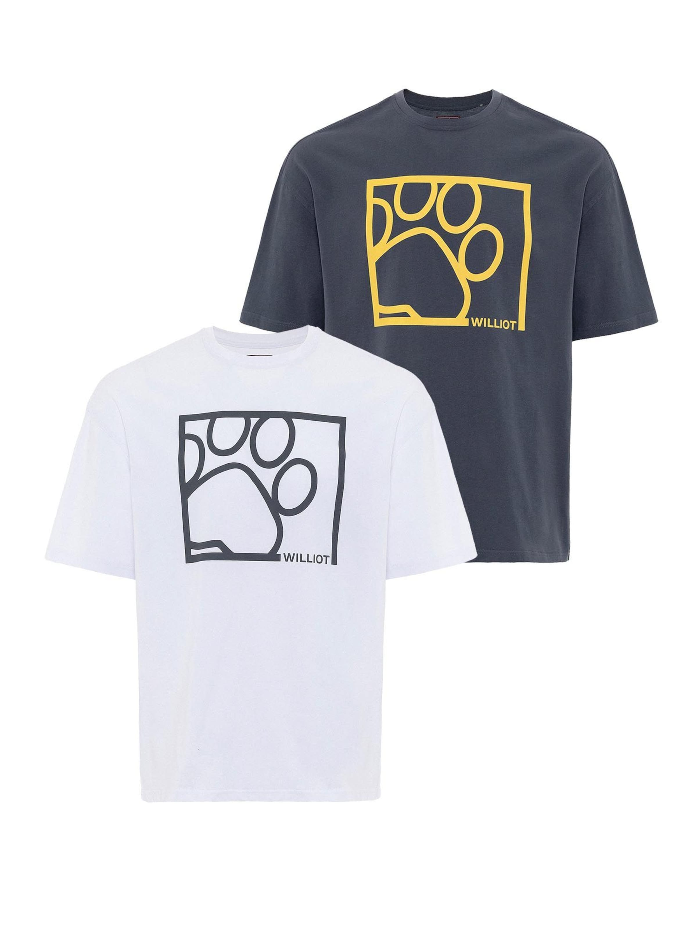 Tricou de la Williot pe gri: față