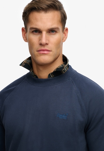 Sweat-shirt 'Essential' Superdry en bleu