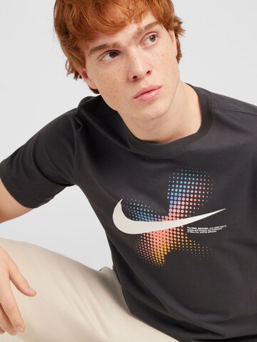 pelēks Nike Sportswear T-Krekls 'SWOOSH'