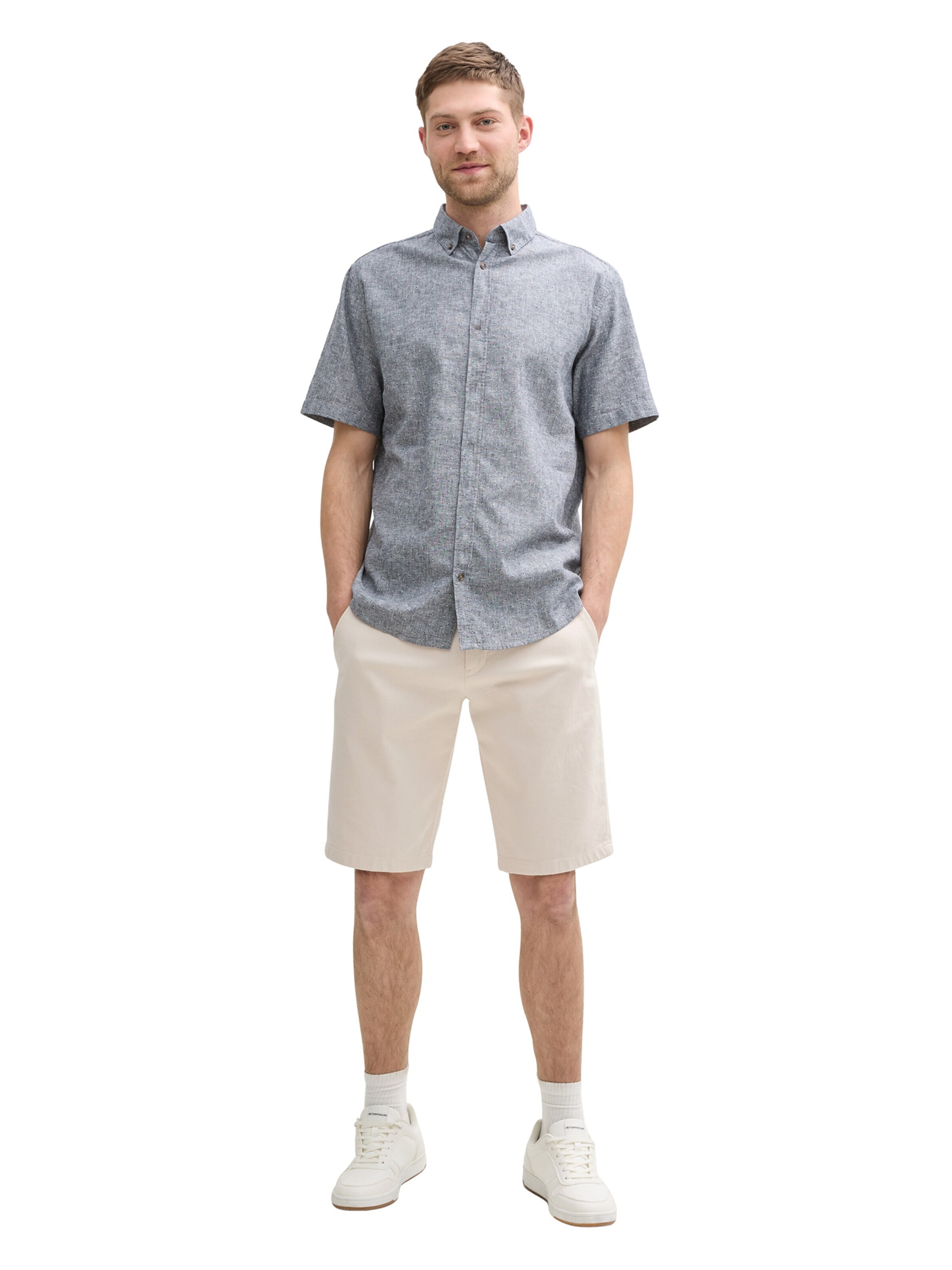 TOM TAILOR Regular Shorts in Beige