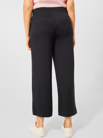 CECIL Wide leg Broek in Zwart