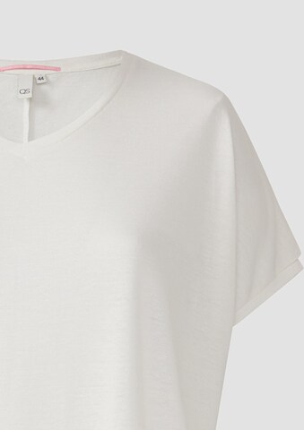 QS T-Shirt in Weiß