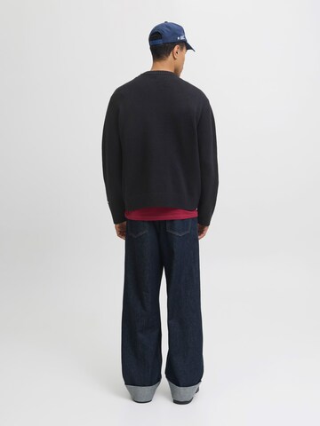 JACK & JONES Pulover 'JORNORREBRO' | črna barva