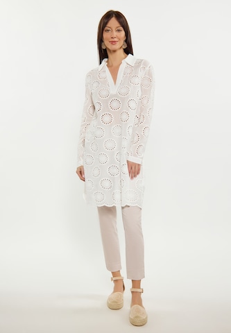 Usha Shirt Dress in White