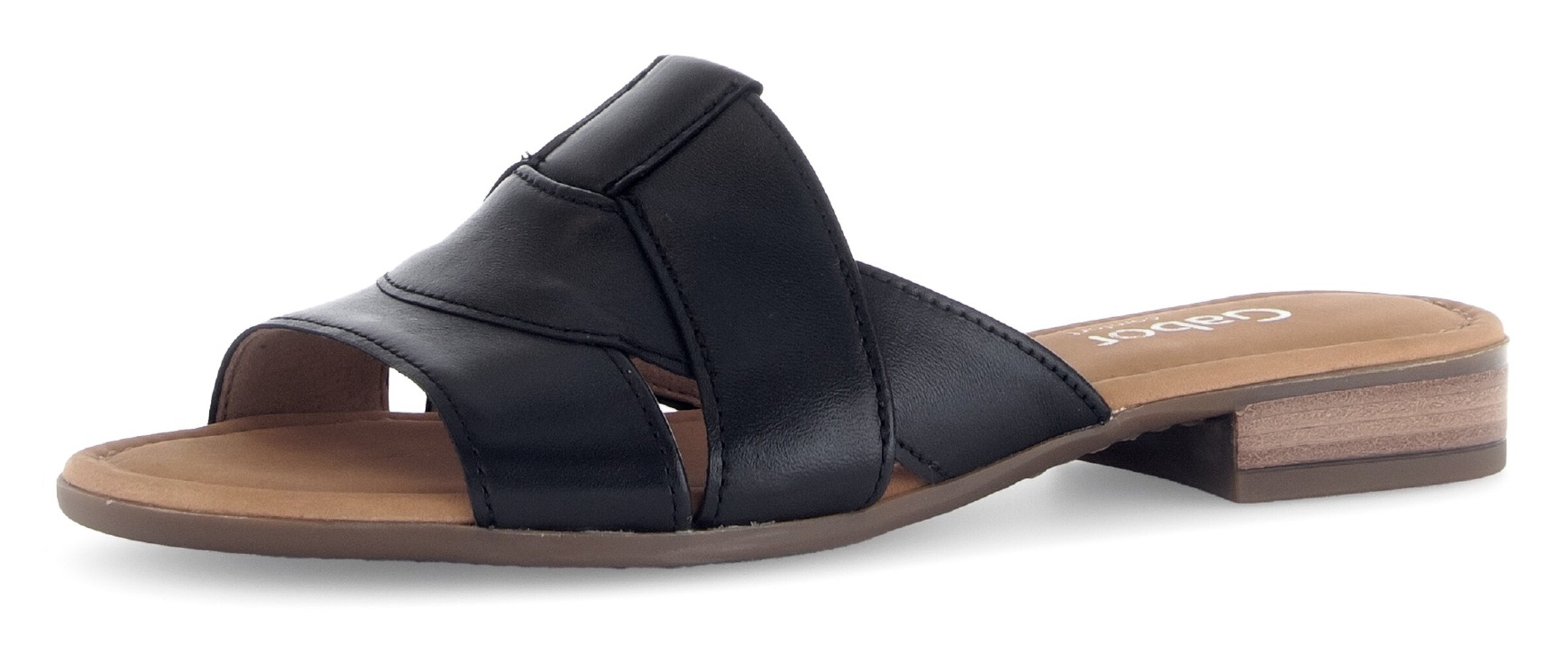 GABOR Pantolette in Schwarz: Vorderseite