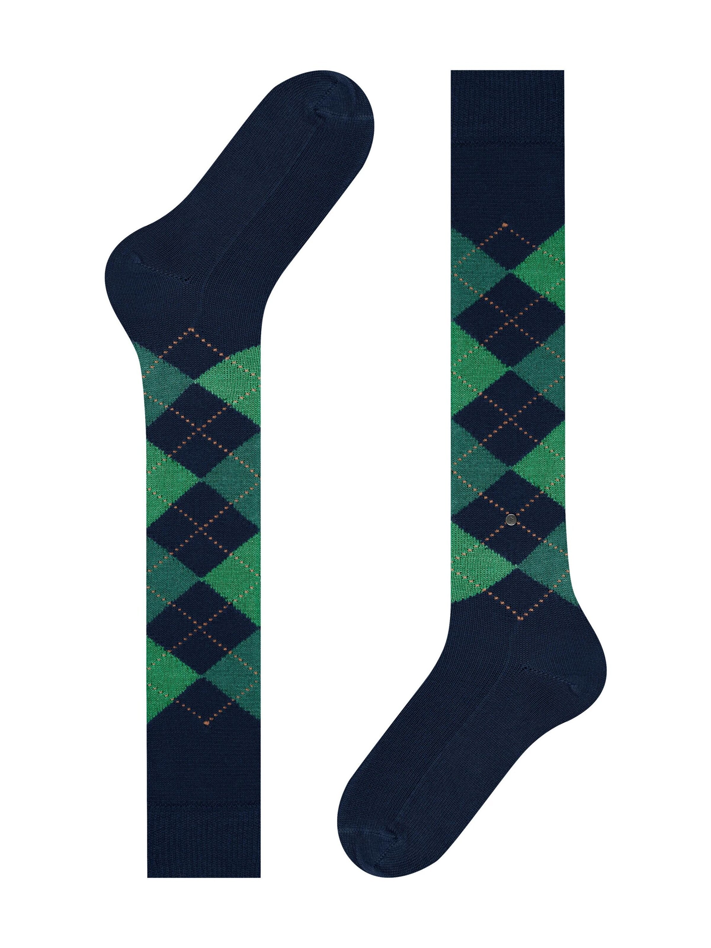 BURLINGTON Kniestrümpfe 'Preston'‌‌‌‌‌‌ in Blau