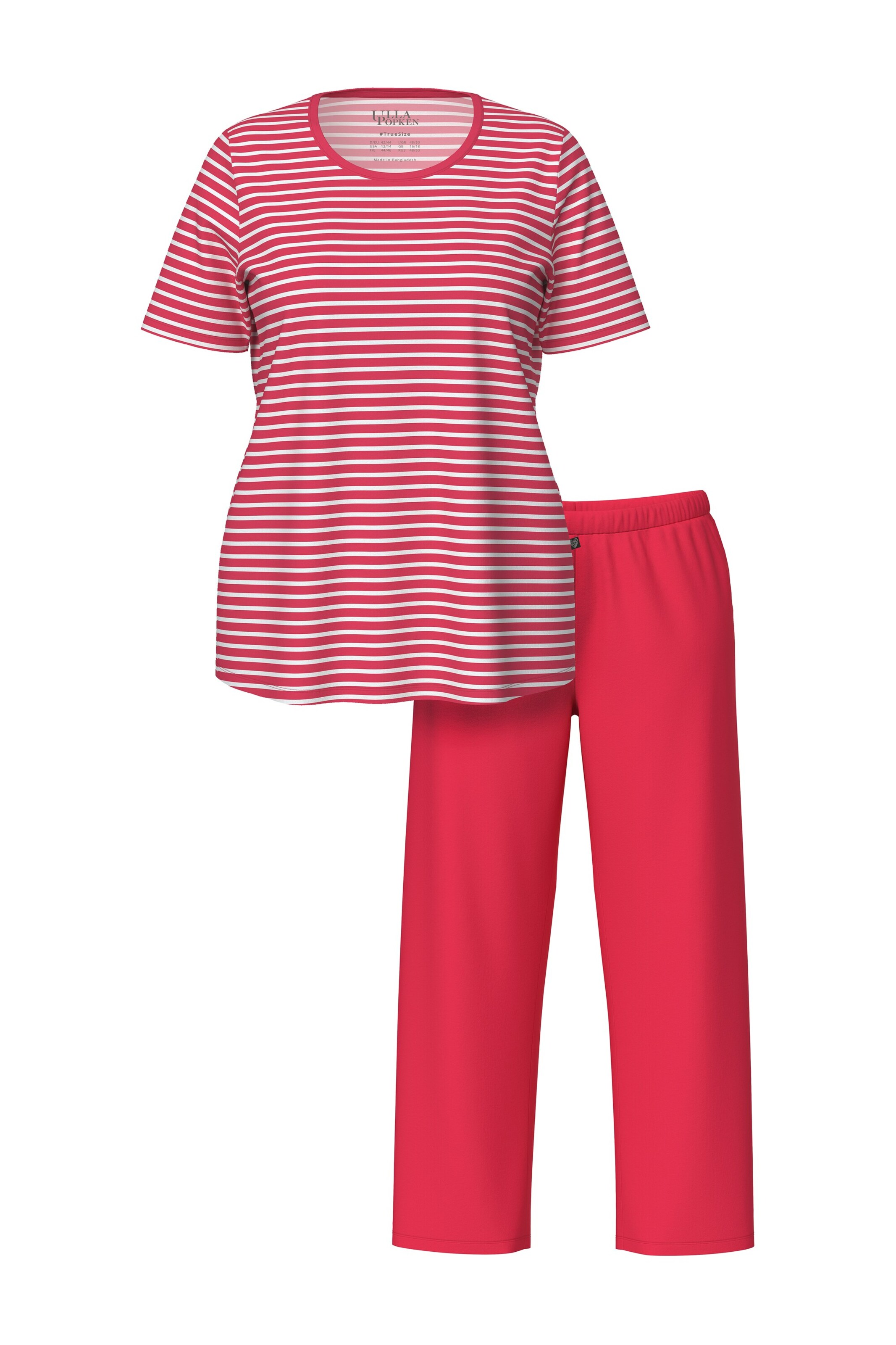 Ulla Popken Pyjama in Rot: Vorderseite