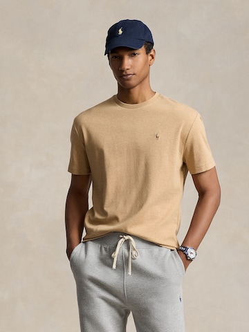 Polo Ralph Lauren Средняя посадка Футболка в Бежевый: спереди