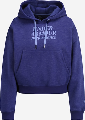 Sweat de sport 'Essential' UNDER ARMOUR en bleu : devant