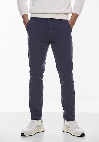 Street One MEN Slim fit Chino Pants in Blue: front