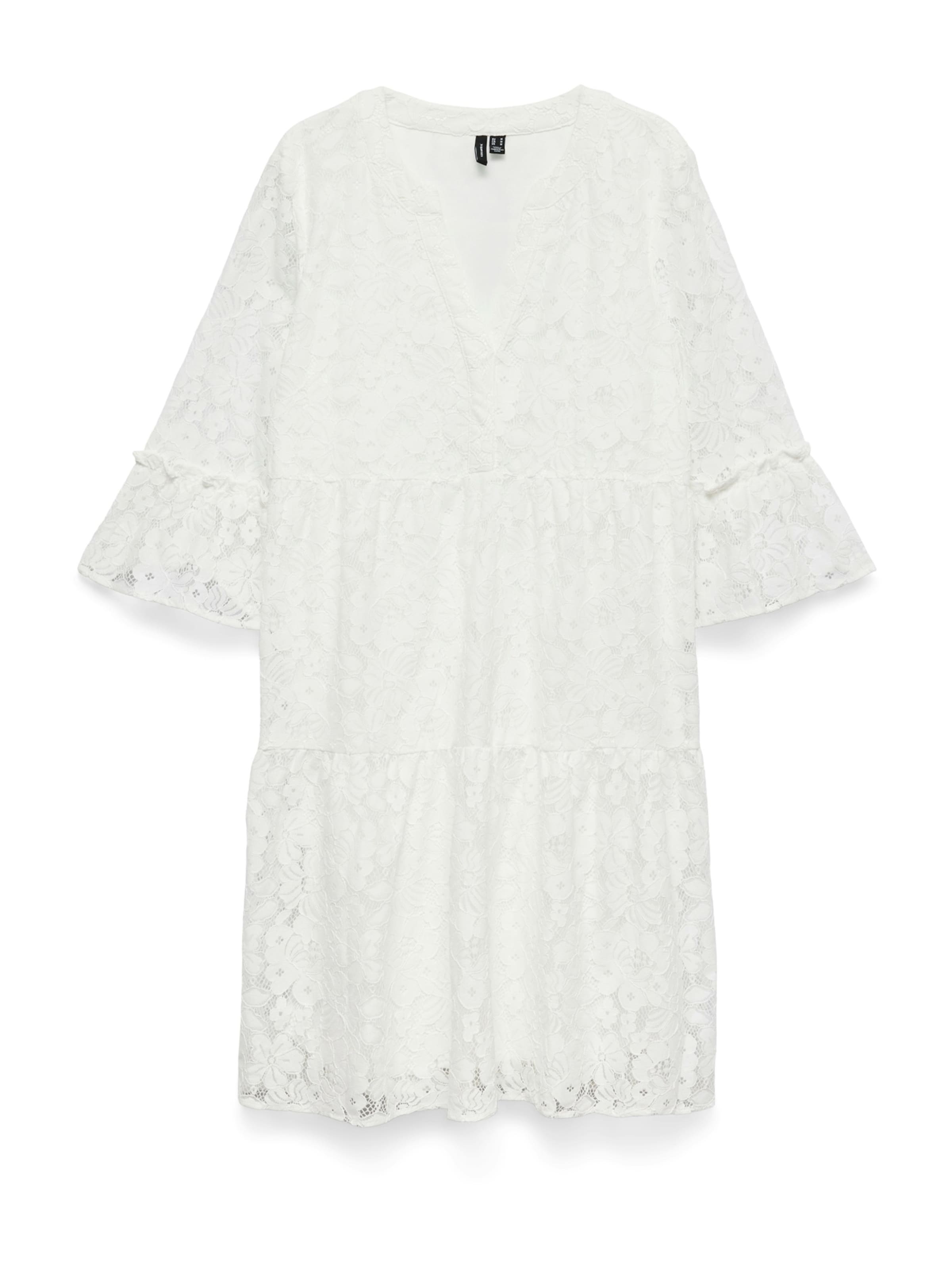 Vero Moda Curve Tunika 'VMHONEY' i vit: framsida