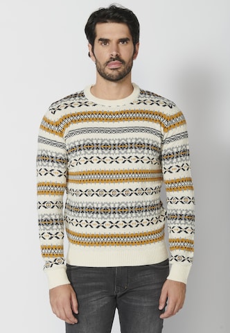 KOROSHI Pullover 'Punto' in Weiß: predná strana