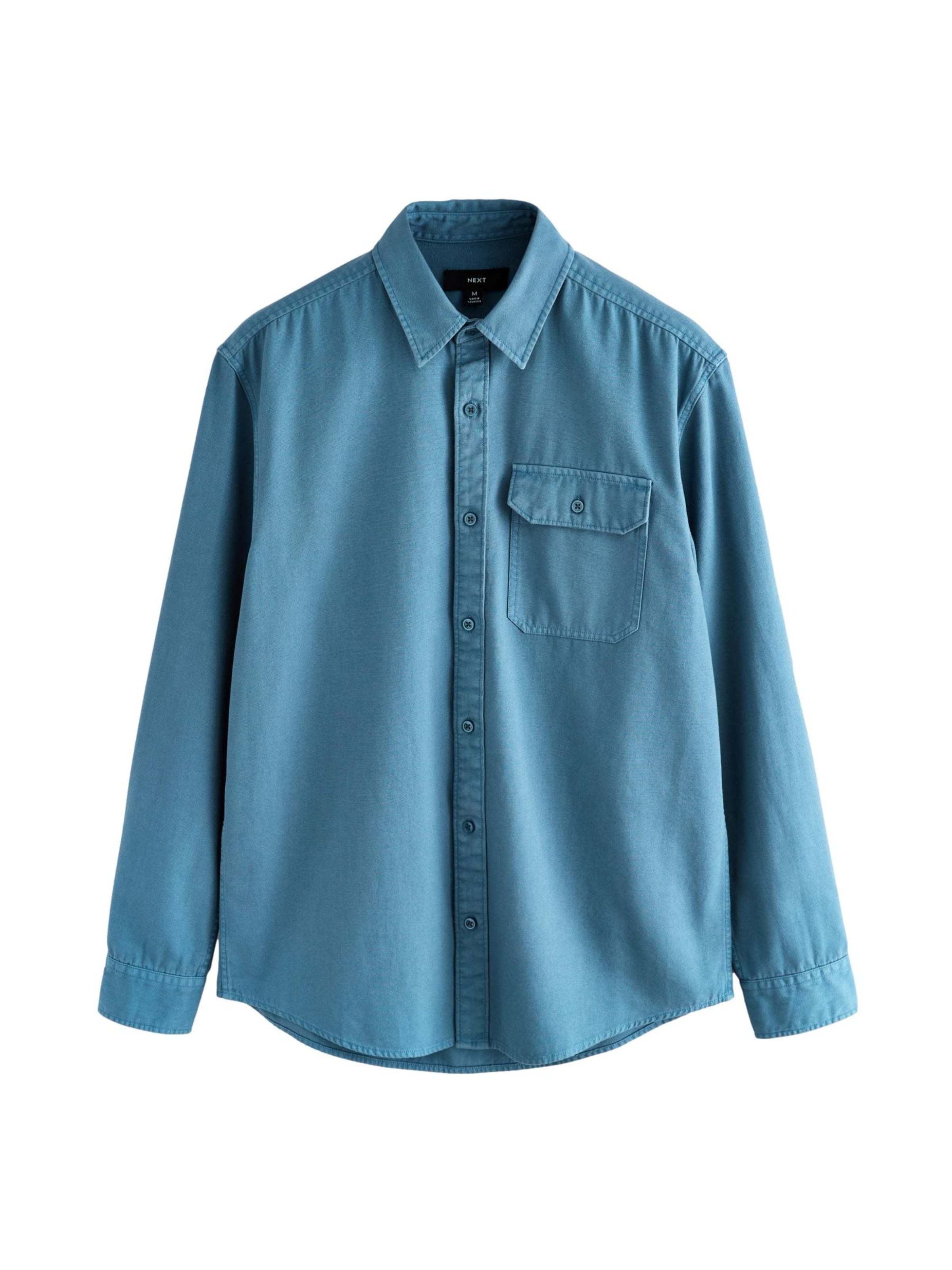 Next Regular fit Overhemd in Blauw: voorkant