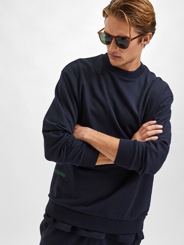 SELECTED HOMME Sweatshirt 'Aren' in Blau