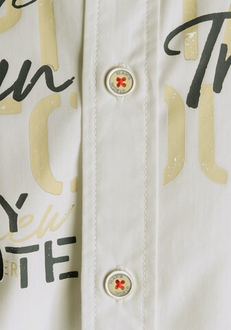 Man's World Regular Fit Hemd in Beige