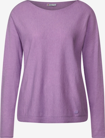 STREET ONE Sweater 'Dolman' in Purple: front