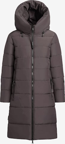 khujo Wintermantel 'JILIAS6 MATT' in Grijs: voorkant