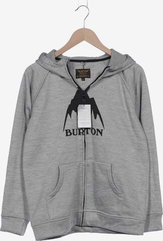 BURTON Sweatshirt & Zip-Up Hoodie in XL in Grey: front