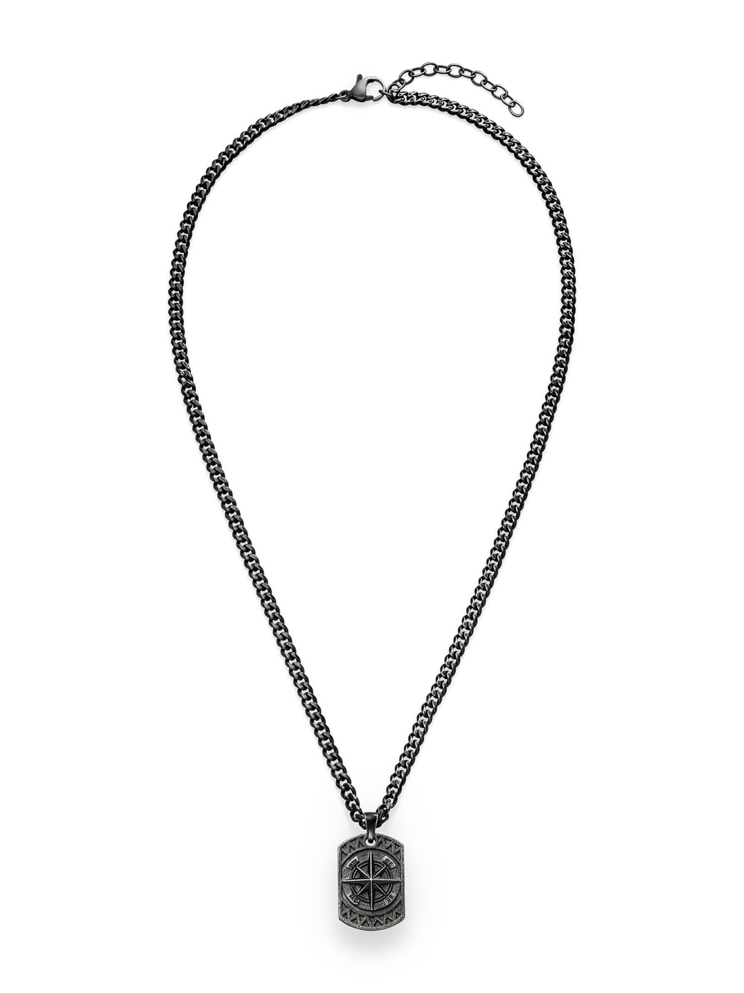 s.Oliver Necklace in Grey: front