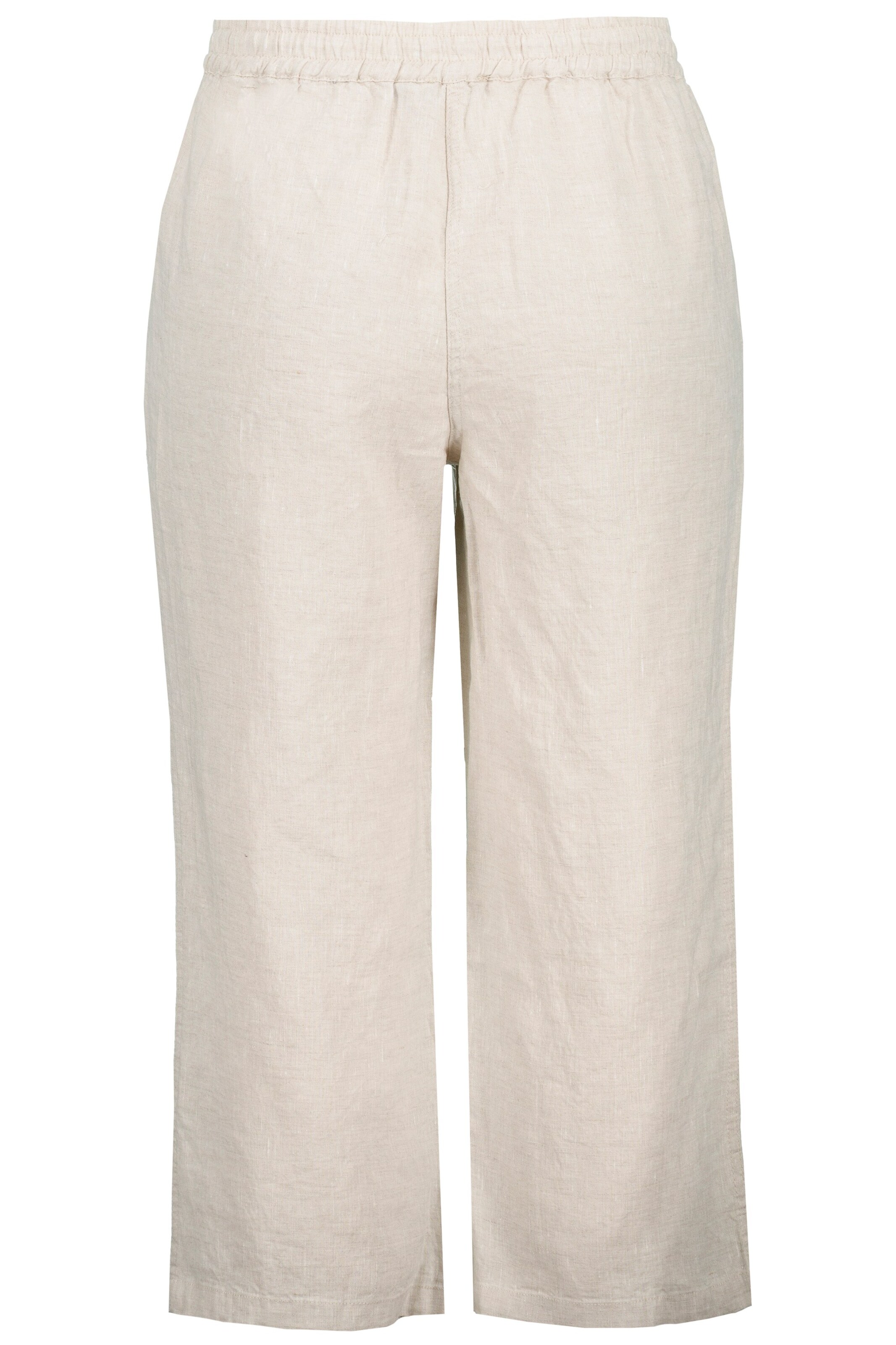 Ulla Popken Wide Leg Hose in Beige