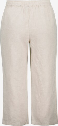 Ulla Popken Wide leg Broek in Beige