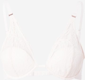 Women' Secret Triangle Bra in White: front