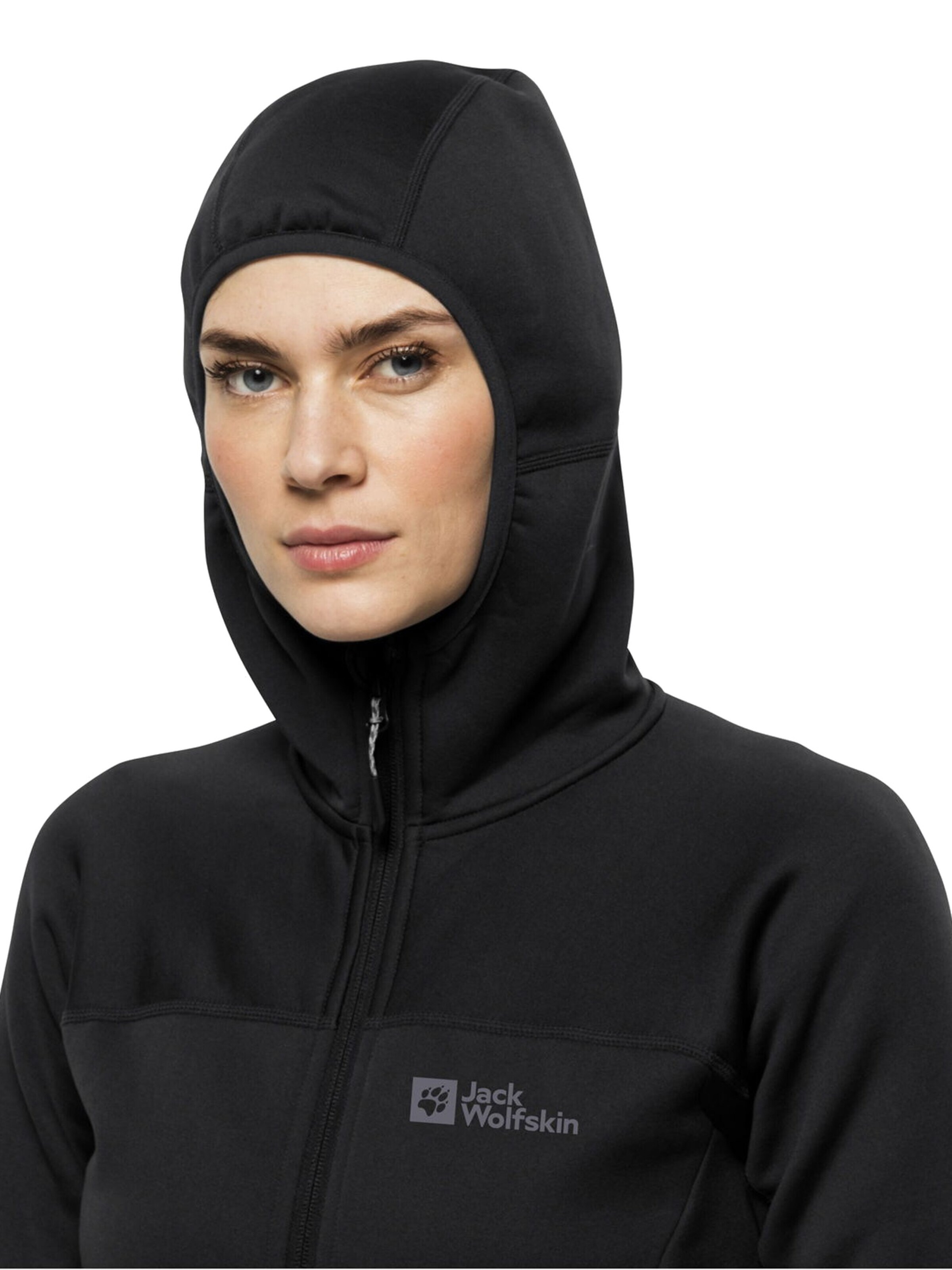 JACK WOLFSKIN Functionele fleece jas in Zwart