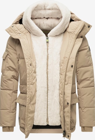 STONE HARBOUR Winterjas voor heren, warme gewatteerde jas met capuchon en pluizige teddyfleece-inzet Lauroo XX, maat S-3XL, beige (sand beige), S STONE HARBOUR Winterjas voor heren, warme gewatteerde jas met capuchon en pluizige teddyfleece-inzet Lauroo XX, maat S-3XL, beige (sand beige), S