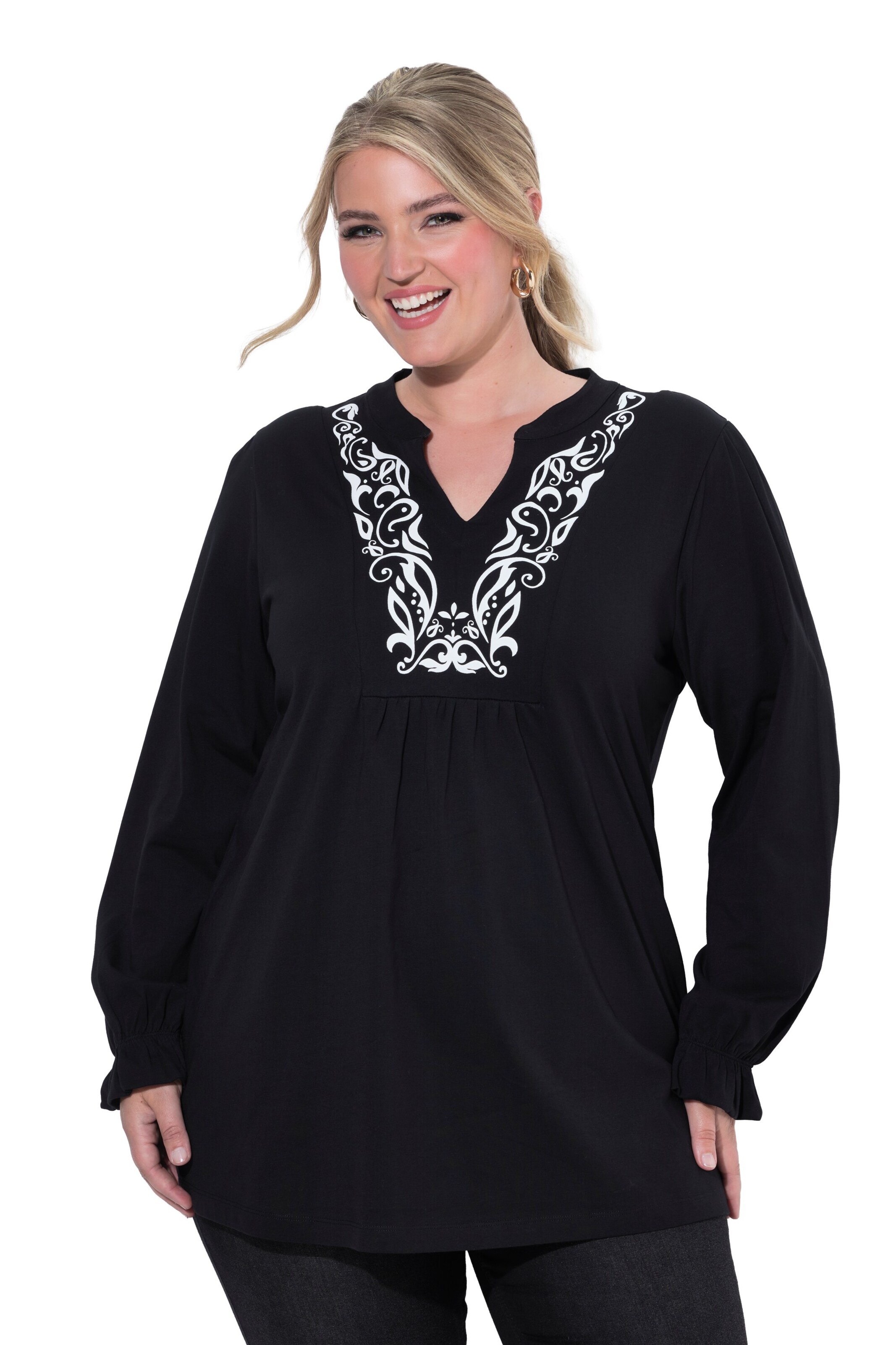 MIAMODA Shirt in Black: front