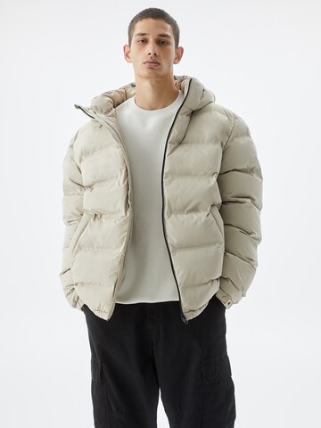 Pull&Bear Between-Season Jacket in Beige: front