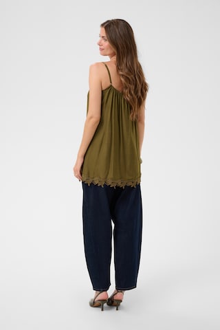 Cream Bluse i grøn