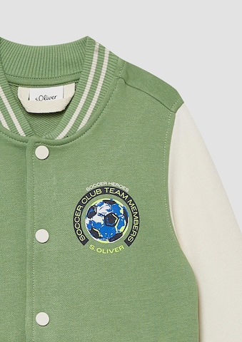 Veste de survêtement s.Oliver en vert