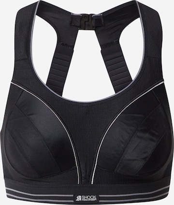 SHOCK ABSORBER Bralette Sports Bra in Black: front