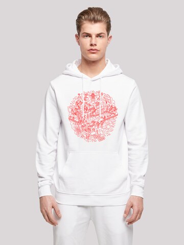 Sweat-shirt F4NT4STIC en blanc : devant