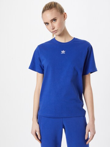 ADIDAS ORIGINALS Тениска 'Adicolor Essentials ' в синьо: отпред