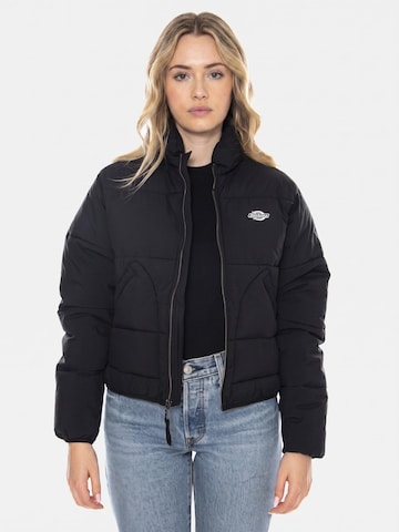 DICKIES Übergangsjacke 'Summerdale Puffer W Black -- Women's Jacket'‌‌‌‌‌‌ in Schwarz: Vorderseite
