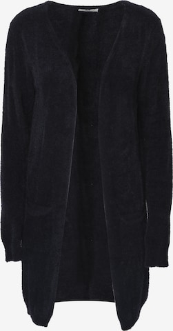 Influencer Strickjacke in Schwarz: Vorderseite