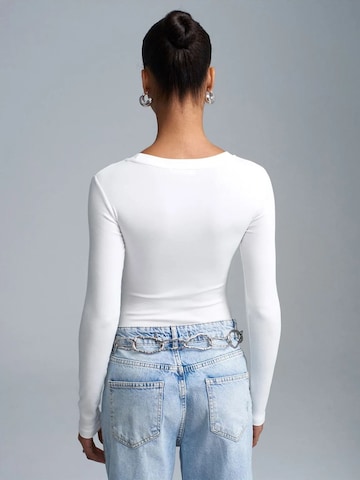 Dilvin - Camisa body em branco