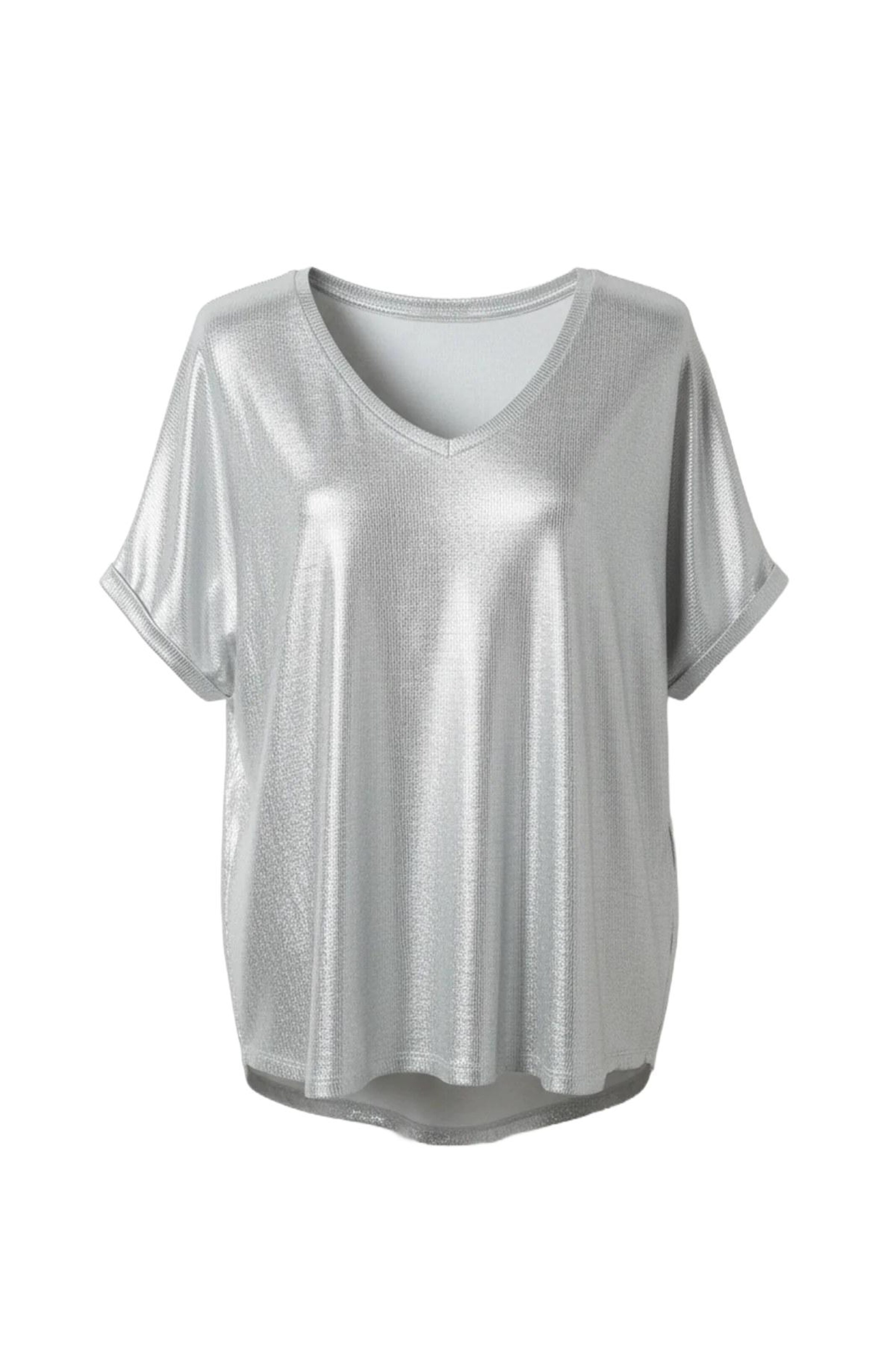 Shape Of You T-Shirt in silber, Produktansicht