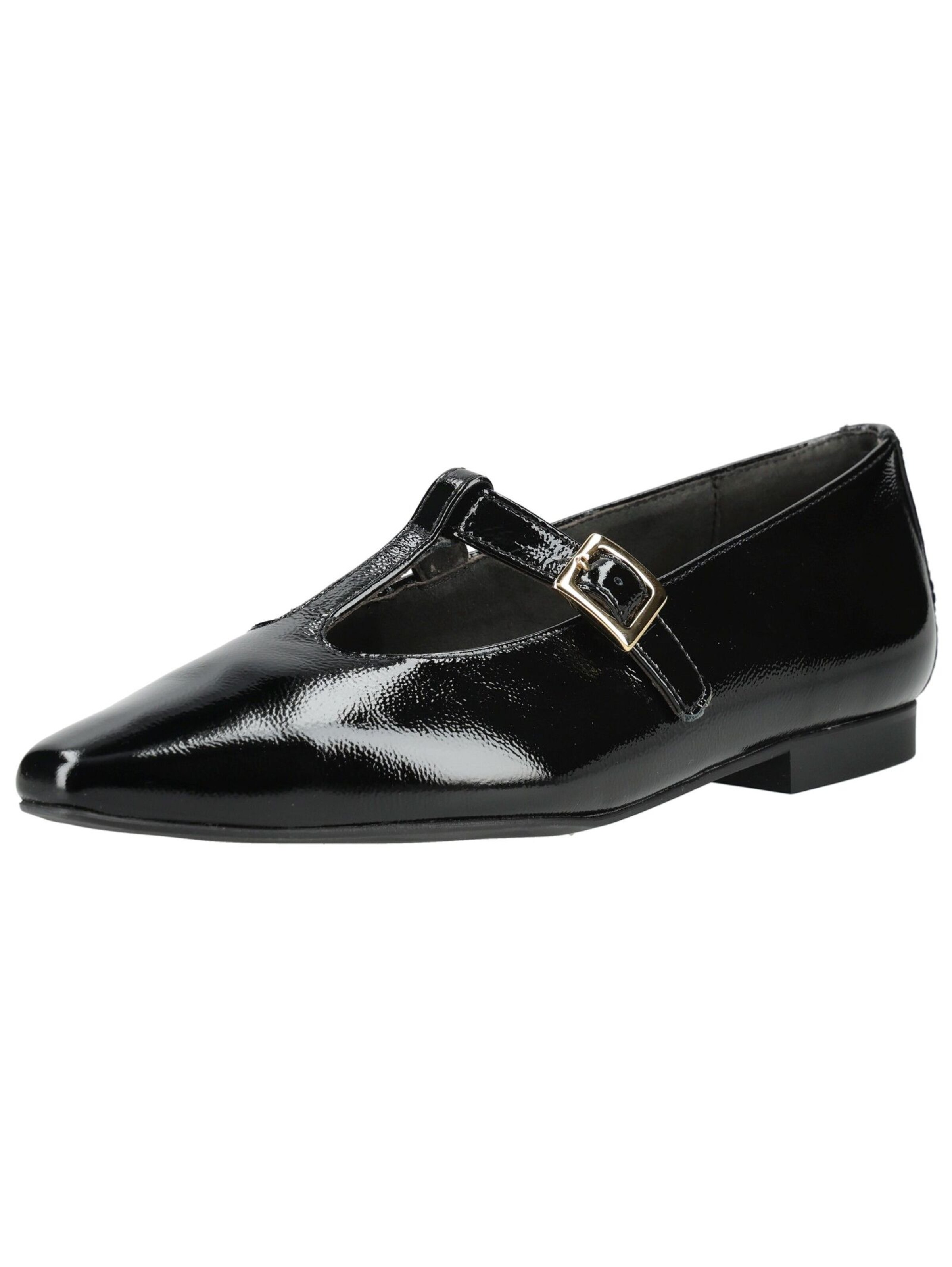 Ballerina con cinturino di Paul Green in nero: frontale
