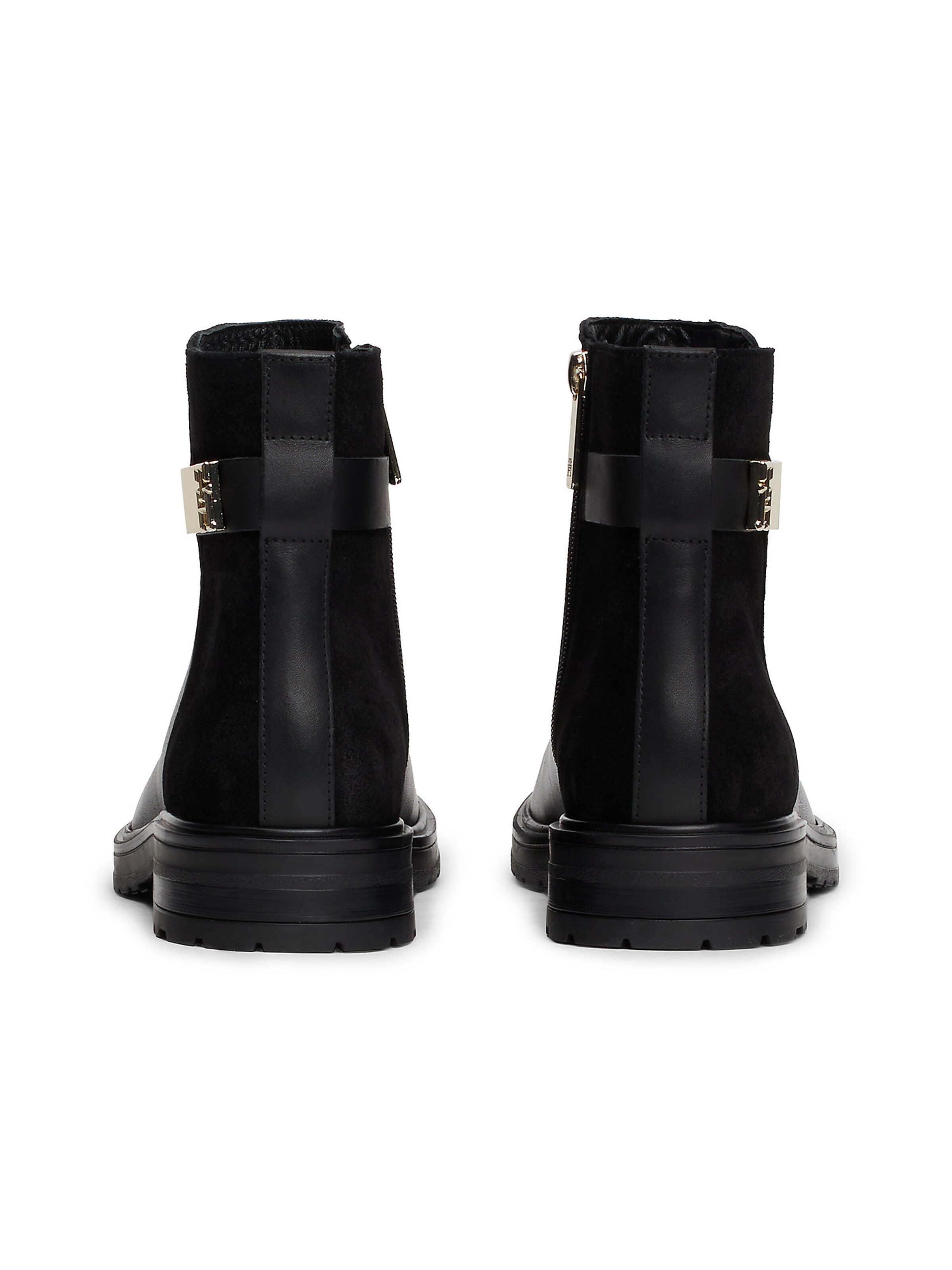 TOMMY HILFIGER Enkellaarsjes in Zwart