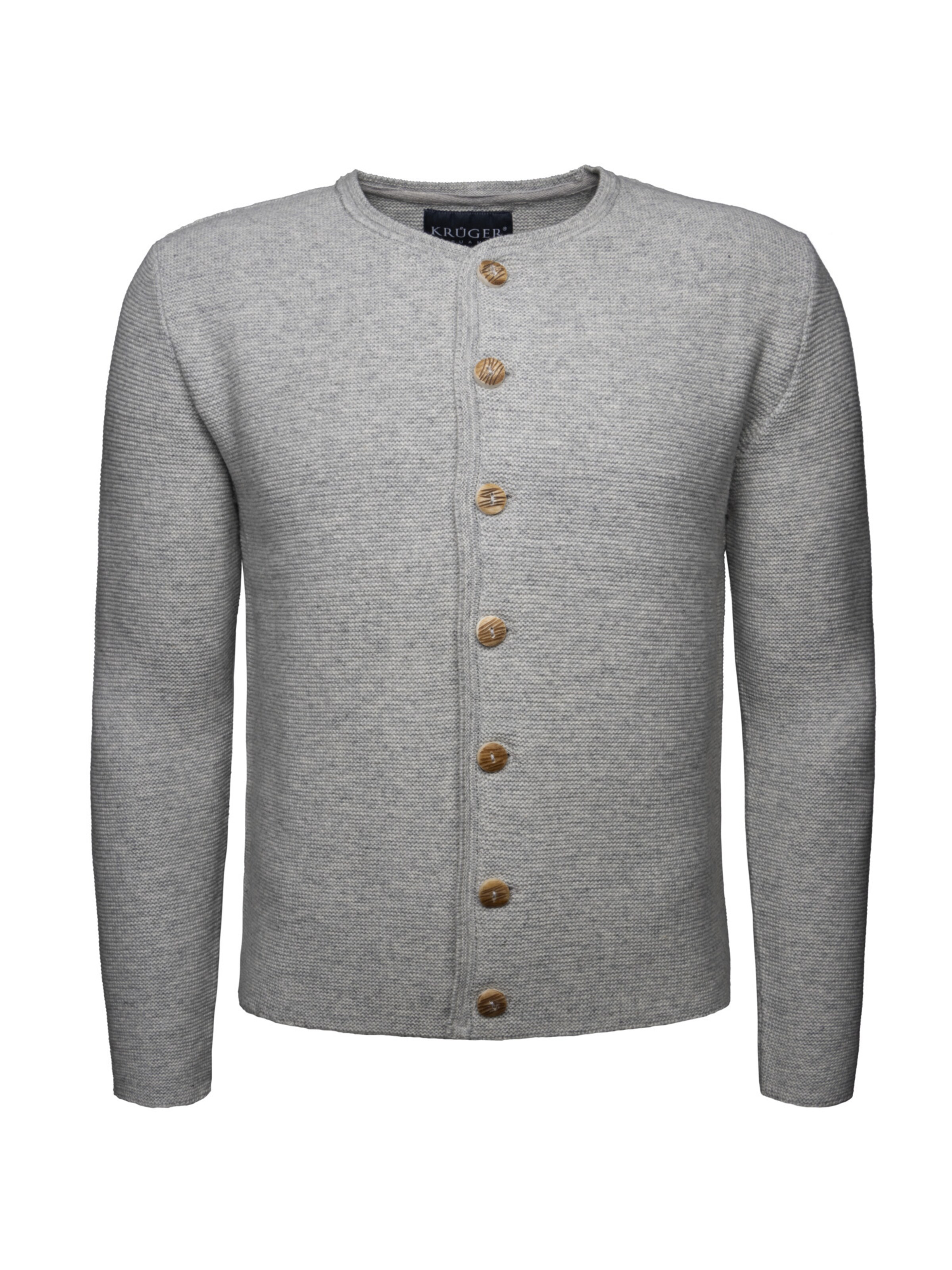 Krüger Buam Knit cardigan in Grey: front
