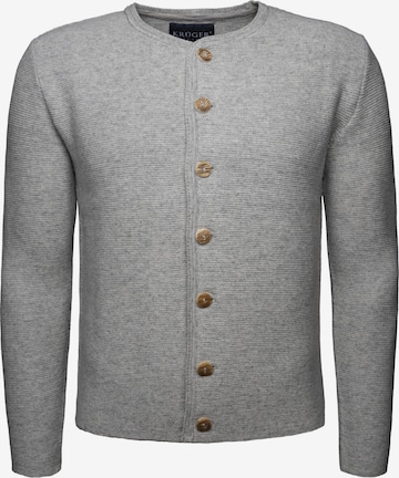 Krüger Buam Knit Cardigan in Grey: front