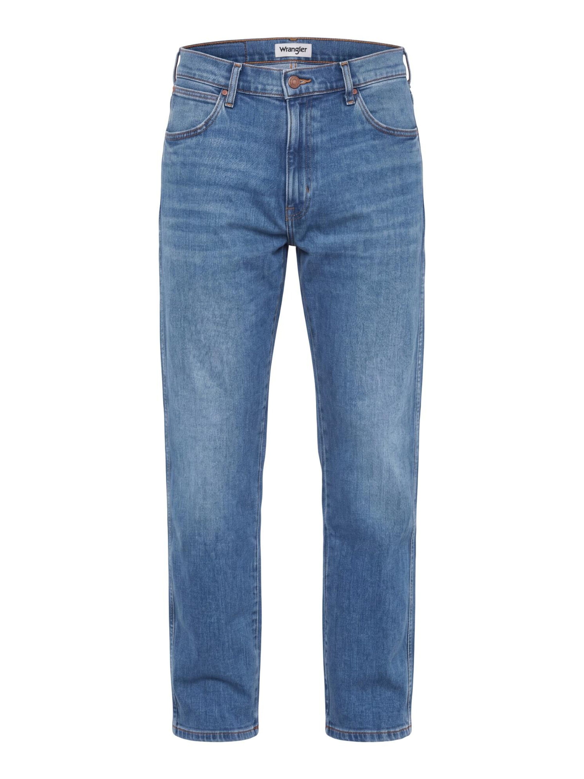 Largi Jeans 'RELAXED FRONTIER' de la WRANGLER pe albastru: față