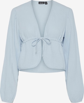 PIECES Bluse 'PCSastina' i blå: forside