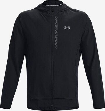 UNDER ARMOUR Sportjas in Zwart: voorkant