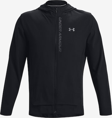 UNDER ARMOUR Athletic Jacket in Black: front